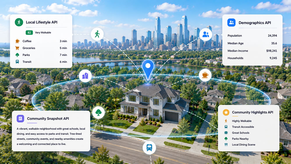 Proximitii APIs connecting lifestyle, demographics and community insights around a property